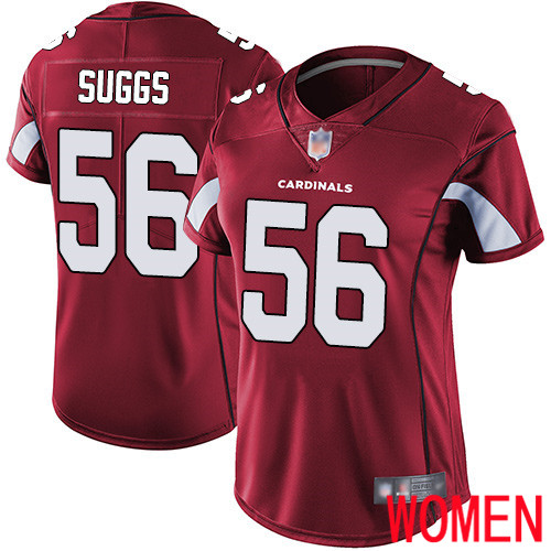 Arizona Cardinals Limited Red Women Terrell Suggs Home Jersey NFL Football #56 Vapor Untouchable